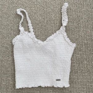 hollister smocked tank top